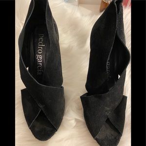 Pedro Garcia Suede sandal pumps
